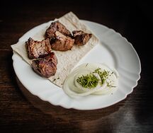 Шашлык из молодой телячий вырезки