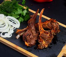 Шашлык из бараньей корейки