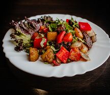Оджахури по-домашнему с бараниной и грибами