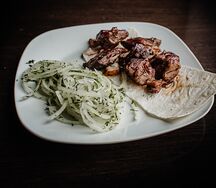 Печень на углях