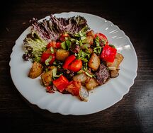 Оджахури по-домашнему с говядиной и грибами