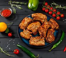 Набор из cвиных рёбрышек