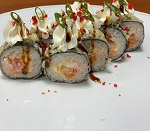 Сырный с Лососем и томатами