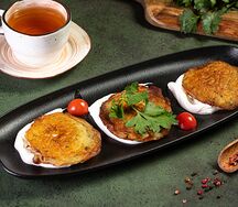 Драники картофельные со сметаной