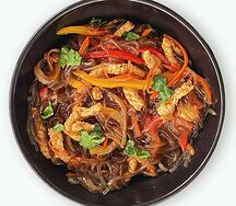 Хрустальная лапша со свининой по-сычуански