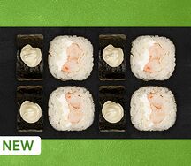 Ролл с сыром и креветкой