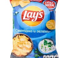 Lays Сметана и зелень