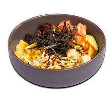 Poke Лосось и жареный тофу