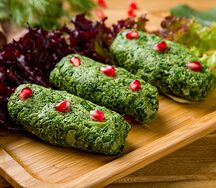 Пхали из шпината с орехами