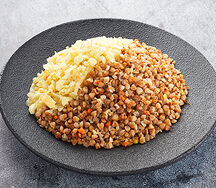 Гречка с капустой и яйцом