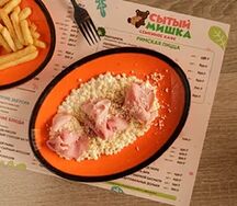 Детская паста с ветчиной