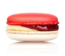Земляника в сливках (макарони, макаруны, макаронсы, macaron)