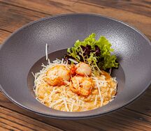 Ризотто с тигровыми креветками и биском