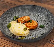 Котлета из щуки с картофельным пюре