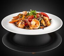 Лапша Соба с морепродуктами