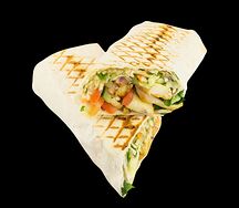 Шаурма из курицы в белом лаваше