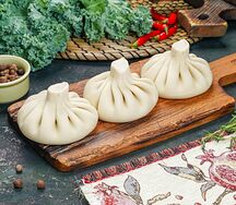 Хинкали с бараниной