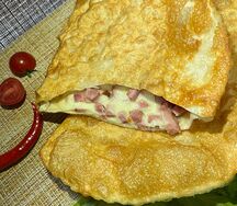 С ветчиной и сыром