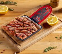 Магаданские креветки, жаренные с чесноком и укропом