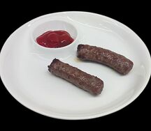Колбаски жареные говяжьи