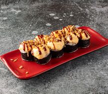 Запеченный ролл с креветками