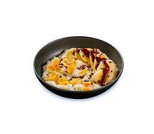 Каша с бананом и шоколадом