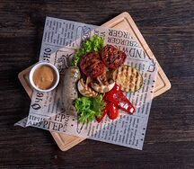 Гурме с сыром и шпинатом