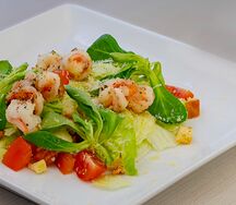 Салат Цезарь с Креветками