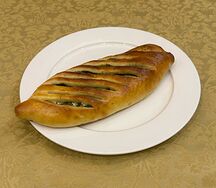 Лодочка с сыром и зеленью