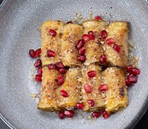 Рулетики из баклажанов