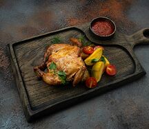 Цыпленок запечённый