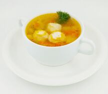Суп с куриными фрикадельками