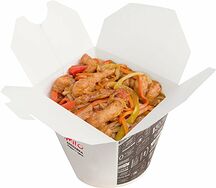 Харусаме с курицей и соусом цую