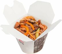 Харусаме со свининой и соусом ньюпай