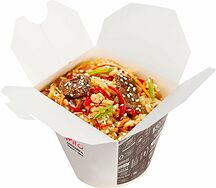 Тяхан с говядиной с соусом ньюпай