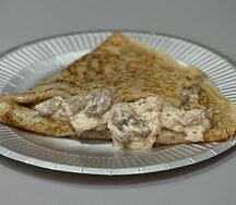 Блин с курочкой и грибами