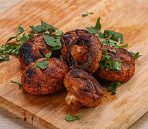 Шампиньоны на мангале