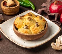 Грибные шапочки с сыром