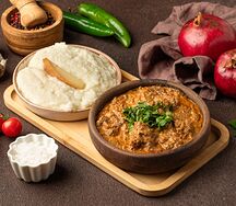 Харчо по-мегрельски с мамалыгой