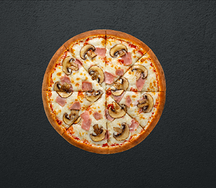 Ветчина и грибы 33 см