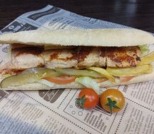 Шиш тавук в чиабатте