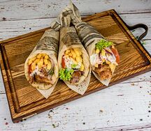 Сувлаки с курицей закрытые