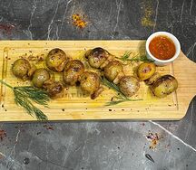 Молодая картошка с курдюком