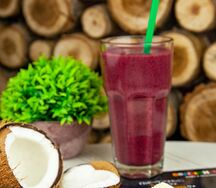 Смузи Черника, яблоко и анан