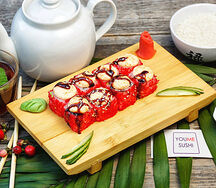 Запечённый ролл угорь и креветка