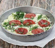 Яичница с колбасой