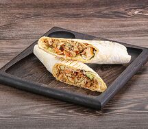 Шаурма в обычном лаваше