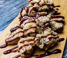 Куриные стрипсы под соусом BBQ