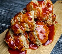Куриные стрипсы под соусом Sweet Chili средние