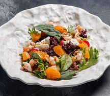 Салат с креветками